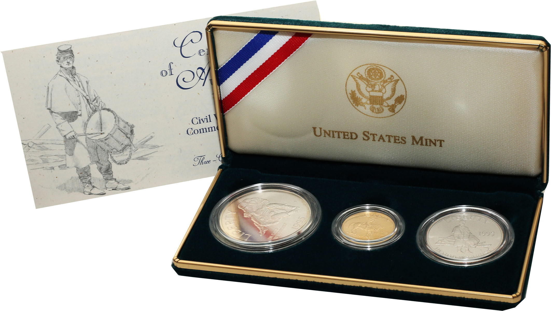USA. 1/2 - 5 dolarów 1995 - Civil War